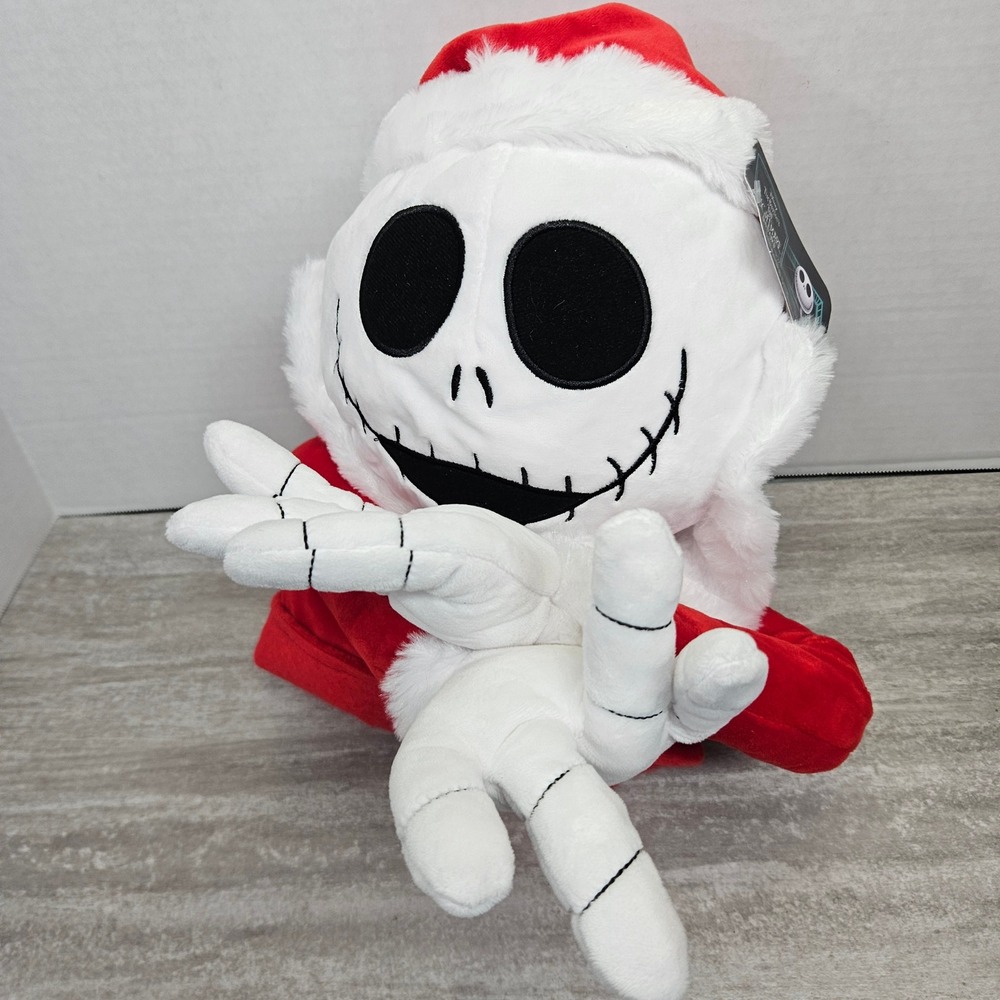 Disney Jack‎ Skellington Nightmare Before Christmas Tree Topper Hugger Santa Hat
